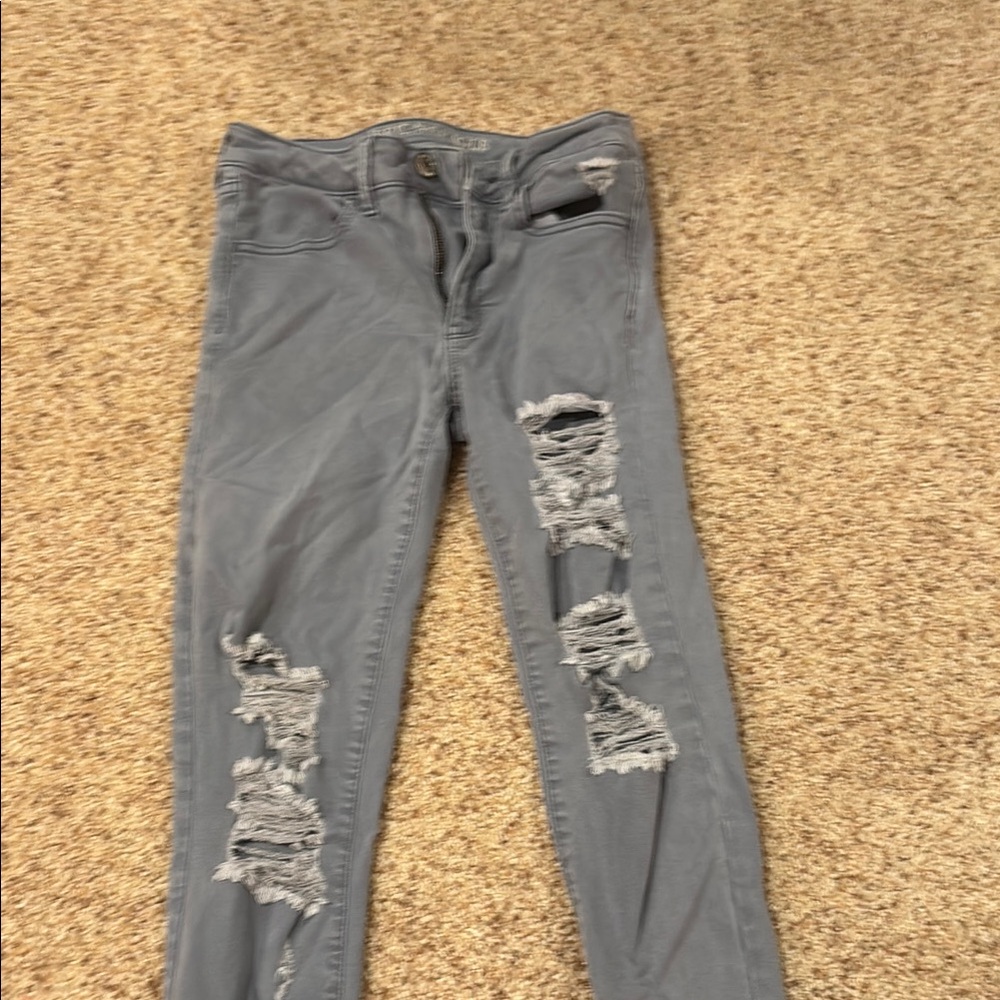 American Eagle Outfitters Light Gray Jeans